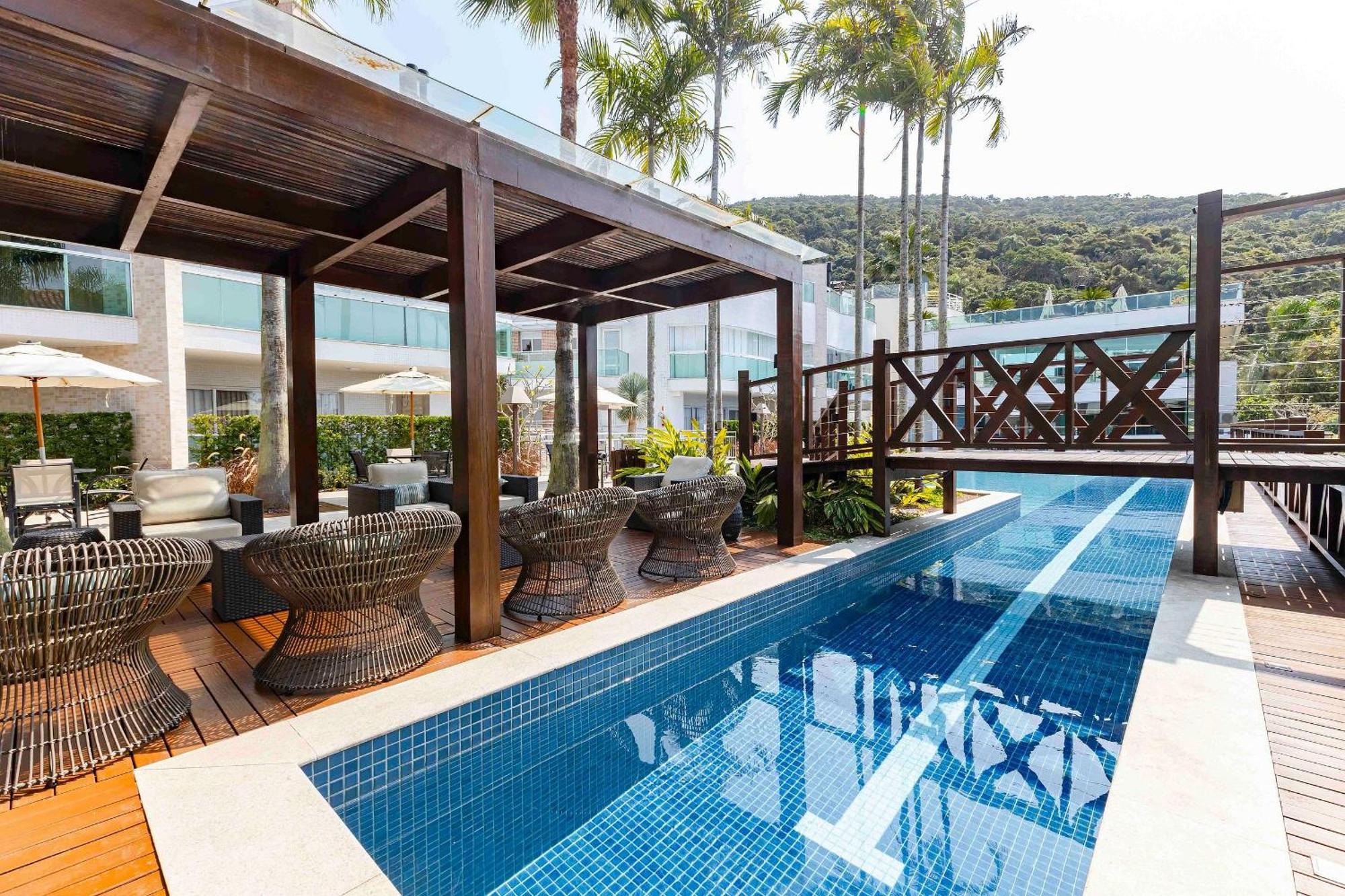 Varandas Do Atlantico - Confortavel Apto Em Condominio Pe Na Areia Bombinhas Kültér fotó